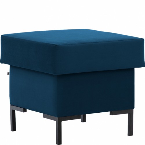 Pufs SOLVO , Melns/Fabric 17038